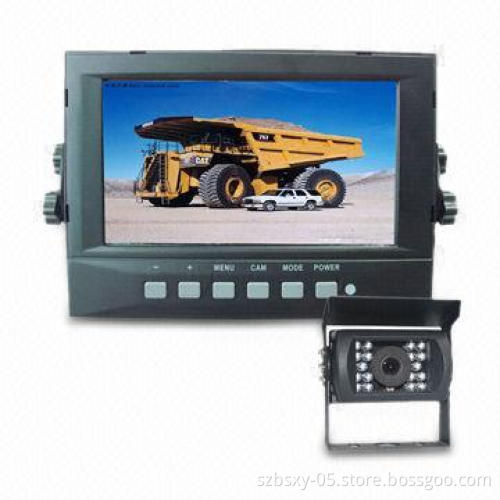 7-inch Waterproof Digital TFT LCD Car Rearview System with 12V Working Voltage and 15m IR Distance